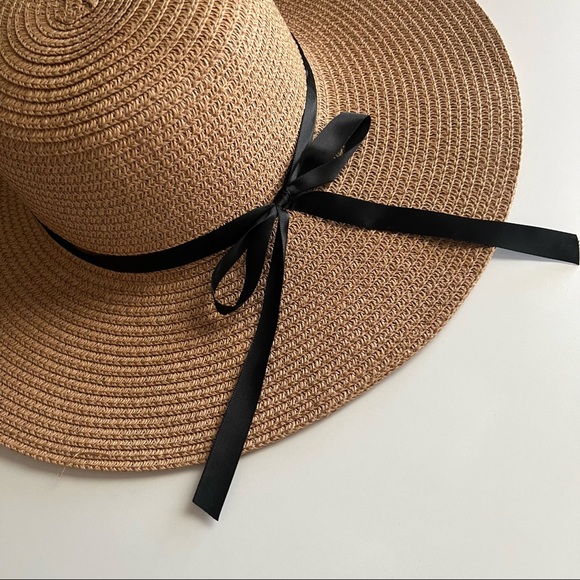 NEW Fashion Women Summer Big Wide Brim Straw Hat Floppy Beach Sun Foldable Cap - Picture 3 of 8